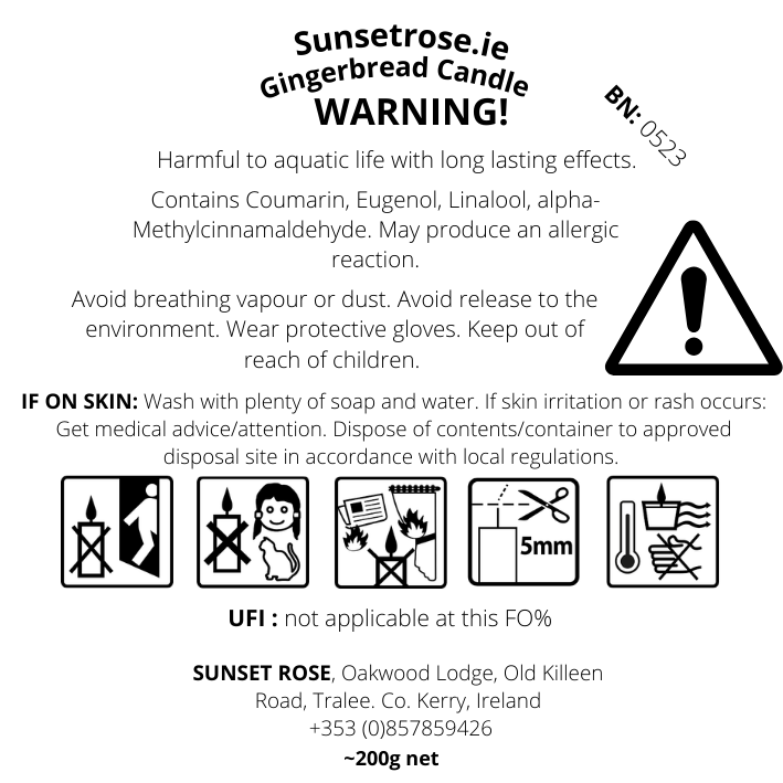 Gingerbread Scented Candle