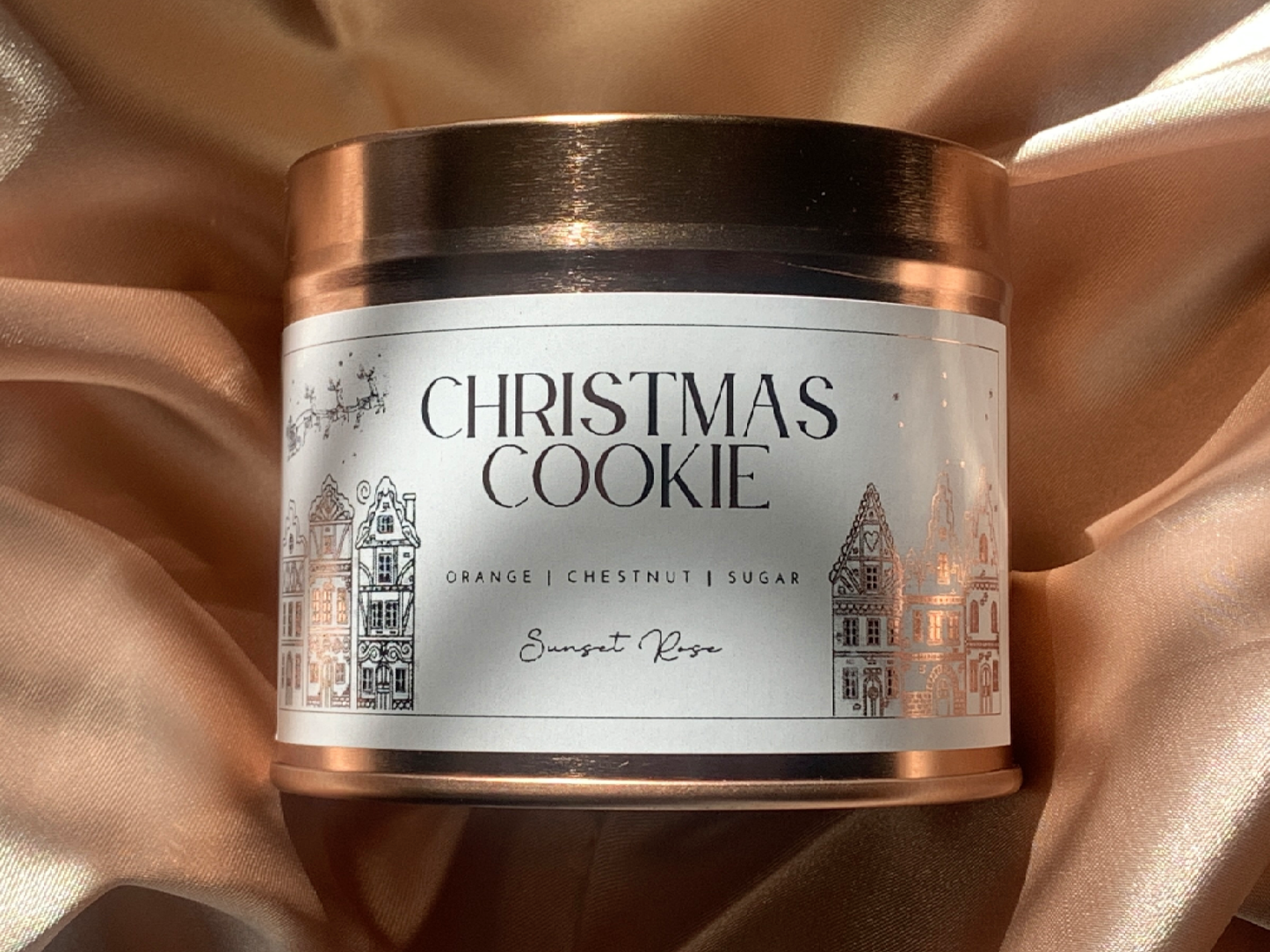 christmas cookie candle